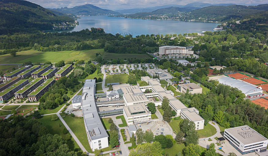 Alpen-Adria-Universität Klagenfurt with the Wörthersee